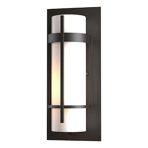 Banded - 1 Light Small Outdoor Wall Sconce-12 Inches Tall and 5 Inches Wide
