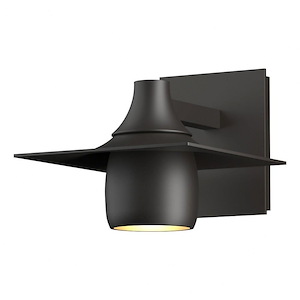 Hood - 1 Light Outdoor Wall Sconce In Contemporary Style-6.8 Inches Tall and 7.9 Inches Wide