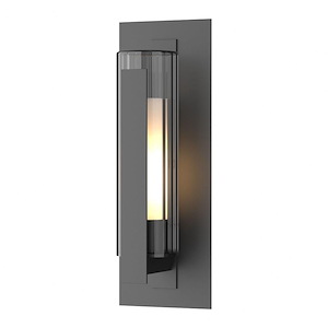 Vertical Bar Fluted Glass - 1 Light Medium Outdoor Wall Sconce - 1045988