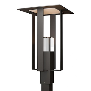 Shadow Box - 1 Light Outdoor Post Light In Contemporary Style-24.1 Inches Tall and 14 Inches Wide - 1275998