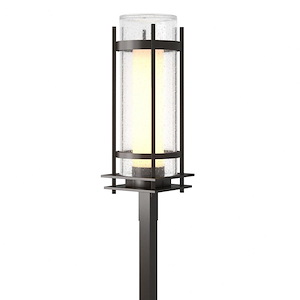 Banded - 1 Light Outdoor Post Light-22.25 Inches Tall and 7.3 Inches Wide