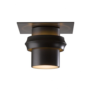 Twilight - 1 Light Outdoor Semi-Flush Mount In Contemporary Style-6.8 Inches Tall and 9 Inches Wide