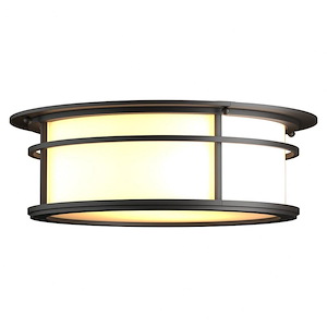 Province - 2 Light Outdoor Flush Mount-4.7 Inches Tall and 14.5 Inches Wide - 1276005