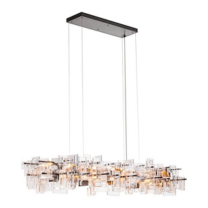 Fusion - 16 Light Pendant-15 Inches Tall and 34.375 Inches Wide