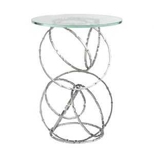 Olympus - Glass Top Accent Table In Contemporary Style-23.5 Inches Tall and 18 Inches Wide - 1297753