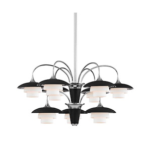 Barron - Nine Light 2-Tier Chandelier - 30.75 Inches Wide by 15.25 Inches High - 522872