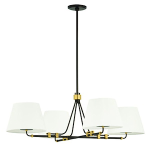Crown Heights - 4 Light Chandelier-16.25 Inch Tall and 46 Inch Wide - 1387416