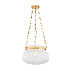 Granby - 1 Light Pendant-9.5 Inches Tall and 13 Inches Wide