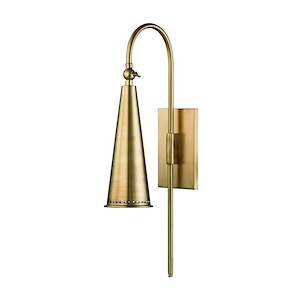 Alva 1-Light Gooseneck Wall Sconce - 4.5 Inches Wide by 20.75 Inches High