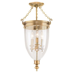 Hanover - Three Light Pendant - 12 Inches Wide by 21.5 Inches High