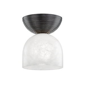Aragon - 10 Inch 8W 1 LED Flush Mount in Contemporary Style - 8 Inches Wide by 10 Inches High