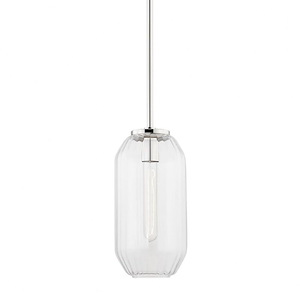 Bennett - 1 Light B Pendant in Modern/Transitional/Contemporary Style - 8 Inches Wide by 15 Inches High
