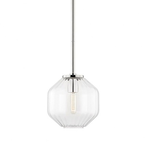 Bennett - 1 Light A Pendant in Modern/Transitional/Contemporary Style - 9 Inches Wide by 10 Inches High