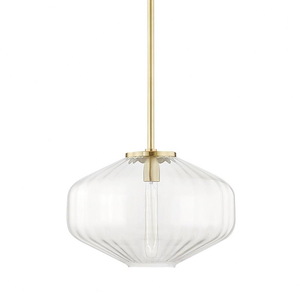 Bennett - 1 Light C Pendant in Modern/Transitional/Contemporary Style - 18 Inches Wide by 13.25 Inches High