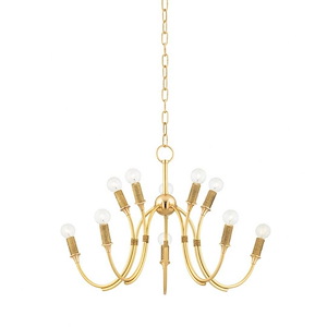 Amboy - 10 Light Chandelier-18.75 Inches Tall and 27.5 Inches Wide - 1276080