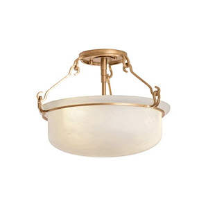 Lowerre - 2 Light Semi-Flush Mount-11.5 Inch Tall and 16.5 Inch Wide - 1387420