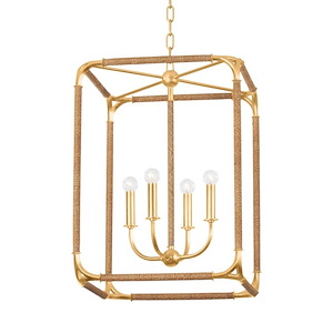 Laurenceston - 4 Light Lantern-26.25 Inches Tall and 18.25 Inches Wide - 1315378