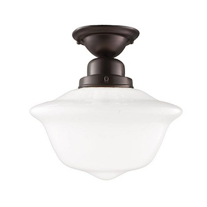Edison - One Light Flush Mount - 12 Inches Wide by 11.5 Inches High - 91811