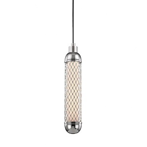 Hayes 1-H Pendant - 3.5 Inches Wide by 18.25 Inches High
