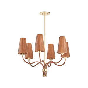 Atwood - 6 Light Chandelier-23 Inch Tall and 30 Inch Wide - 1387423