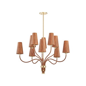 Atwood - 10 Light Chandelier-32.5 Inch Tall and 40 Inch Wide - 1387424