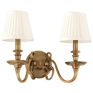 Charleston - Two Light Wall Sconce - 16 Inches Wide by 12.5 Inches High - 1215064