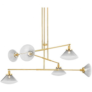 Mendon - 6 Light Chandelier-25.5 Inches Tall and 58 Inches Wide - 1335633