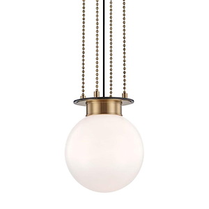 Gunther One Light Small Pendant - 11 Inches Wide by 12.25 Inches High
