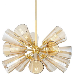 Hartwood - 15 Light Chandelier-24 Inches Tall and 32 Inches Wide