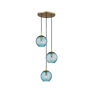 Rousseau - Three Light 40W Pendant - 13.5 Inches Wide by 7.75 Inches High - 1071378