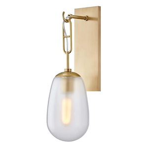 Bruckner One Light Wall Sconce - 6 Inches Wide by 19.25 Inches High