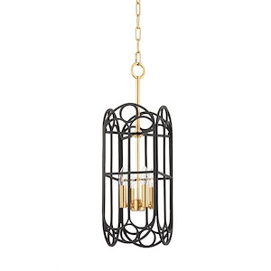 Garrett - 4 Light Pendant-26.25 Inches Tall and 8.5 Inches Wide