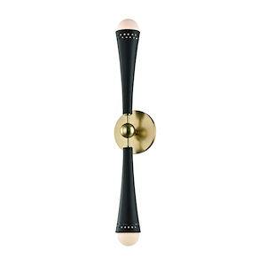 Tupelo 2-Light LED Wall Sconce - 45 Inches Wide by 23 Inches High