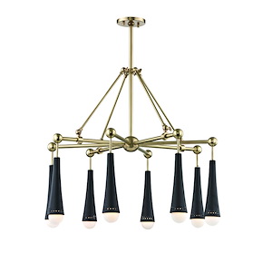 Tupelo 8-Light LED Chandelier - 29 Inches Wide by 24.5 Inches High - 750260