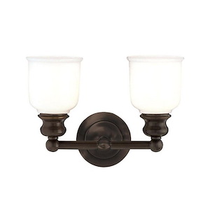 Riverton - Two Light Wall Sconce - 14 Inches Wide by 10 Inches High