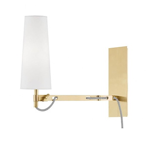 Lanyard - 15.5 Inch 5W 1 LED Wall Sconce in Contemporary Style - 4 Inches Wide by 13 Inches High