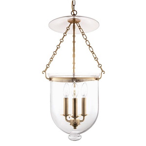 Hampton - Three Light Pendant - 12 Inches Wide by 25 Inches High