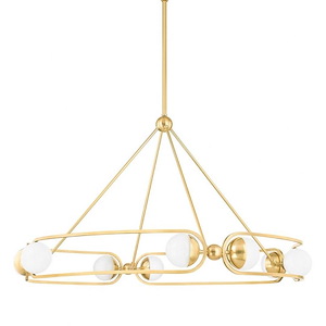 Hartford - 236W 8 LED Chandelier-23.5 Inches Tall and 41 Inches Wide