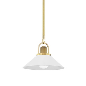 Syosset - One Light Pendant in Farmhouse-Country Style - 12 Inches Wide by 9.25 Inches High - 91938
