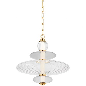 Williams - 20W 1 LED Pendant-18.75 Inches Tall and 19 Inches Wide