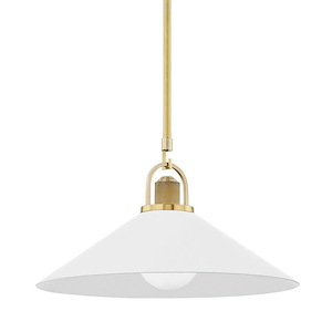 Syosset - One Light Pendant in Farmhouse-Country Style - 20 Inches Wide by 11.38 Inches High