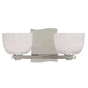 Cove Neck 2 Light Bath Vanity - 12 Inches Wide by 5.5 Inches High