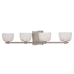Cove Neck 4 Light Bath Vanity - 27.25 Inches Wide by 5.5 Inches High