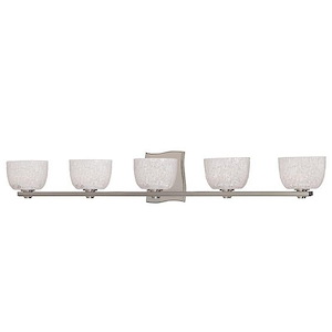 Cove Neck 5 Light Bath Vanity - 34.75 Inches Wide by 5.5 Inches High