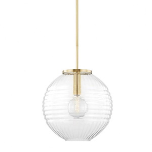 Bay Ridge - 1 Light Large Pendant in Modern/Transitional/Contemporary Style - 17 Inches Wide by 17.5 Inches High - 1032548