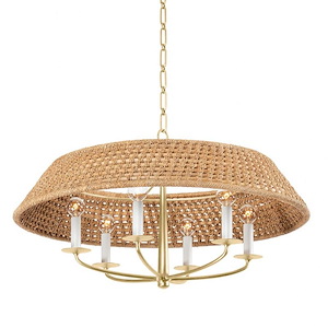 Bradley - 6 Light Chandelier-17.5 Inches Tall and 30 Inches Wide