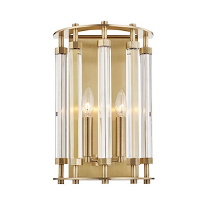 Haddon Two light Wall Sconce - 10 Inches Wide by 15.5 Inches High - 91955
