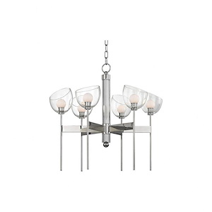 Davis - 24W 6 LED Chandelier-25.25 Inches Tall and 26.5 Inches Wide