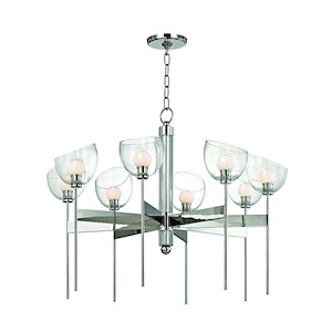 Davis 8-Light LED Chandelier - 33 Inches Wide by 25.25 Inches High
