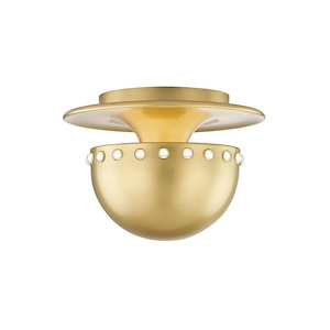 Nash - One Light Flush Mount in Modern Style - 8.5 Inches Wide by 5.5 Inches High